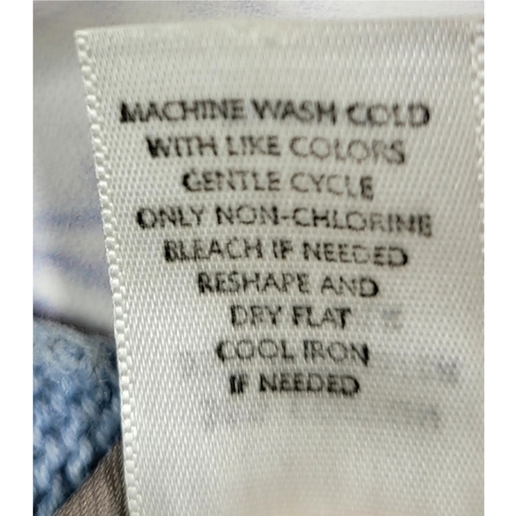 J. Jill Cardigan Sweater Single Button Size S Blue Stretch Long Sleeve Casual - Picture 9 of 11